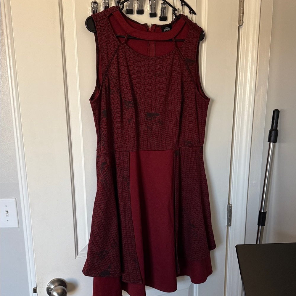 Her Universe Burgundy Mini Dress